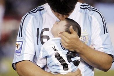 MDZol | El padre y la Selección, dos grandes amores. Foto: web