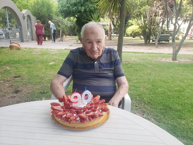 Antonio, en su cumpleaños número 90.