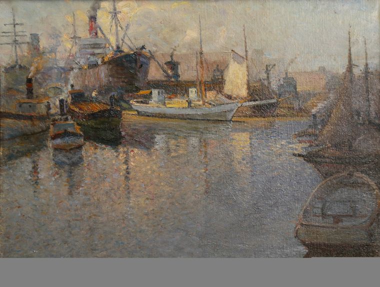 Puerto en Calma, de Justo Lynch