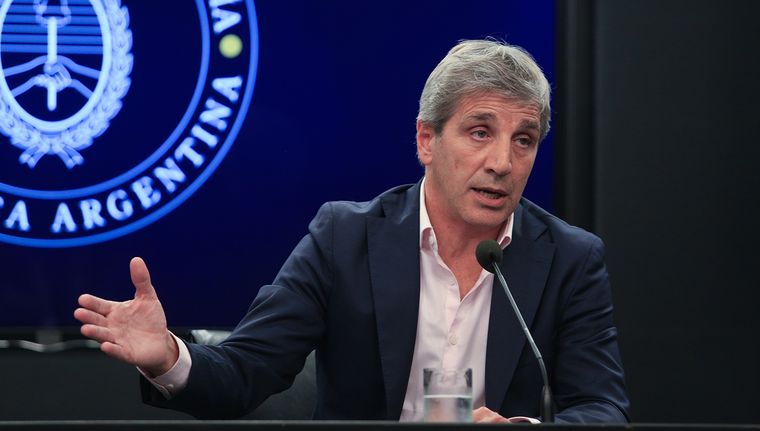 Luis Caputo, ministro de Economía. Foto: NA