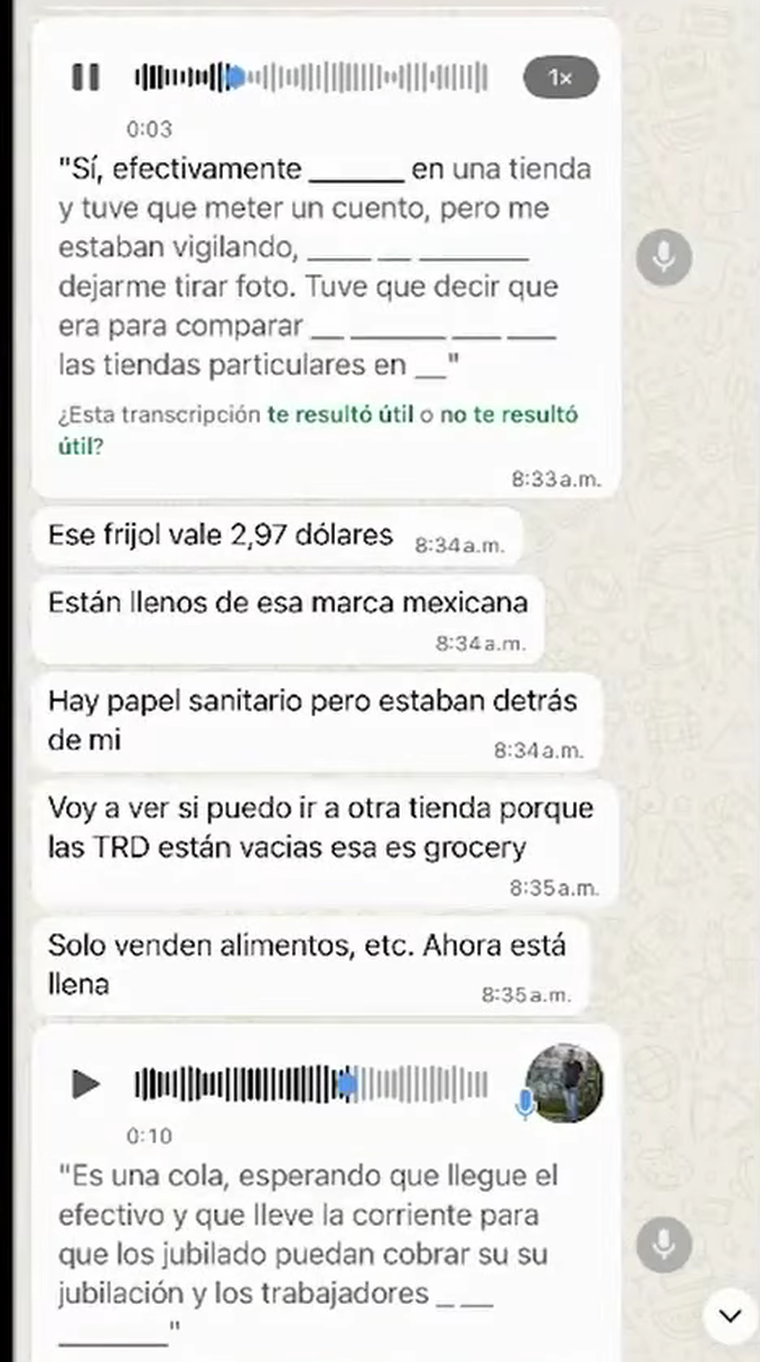 Así venden por Whatsapp los productos mexicanos en Cuba.