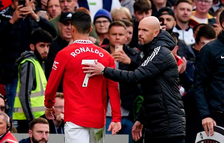 Cristiano Ronaldo El delantero se negó a entrar contra Tottenham y el técnico lo sacó del equipo.