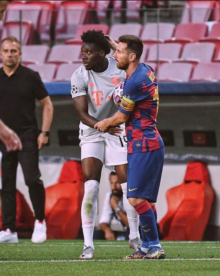 Alphonso Davies Messi Foto: @AlphonsoDavies