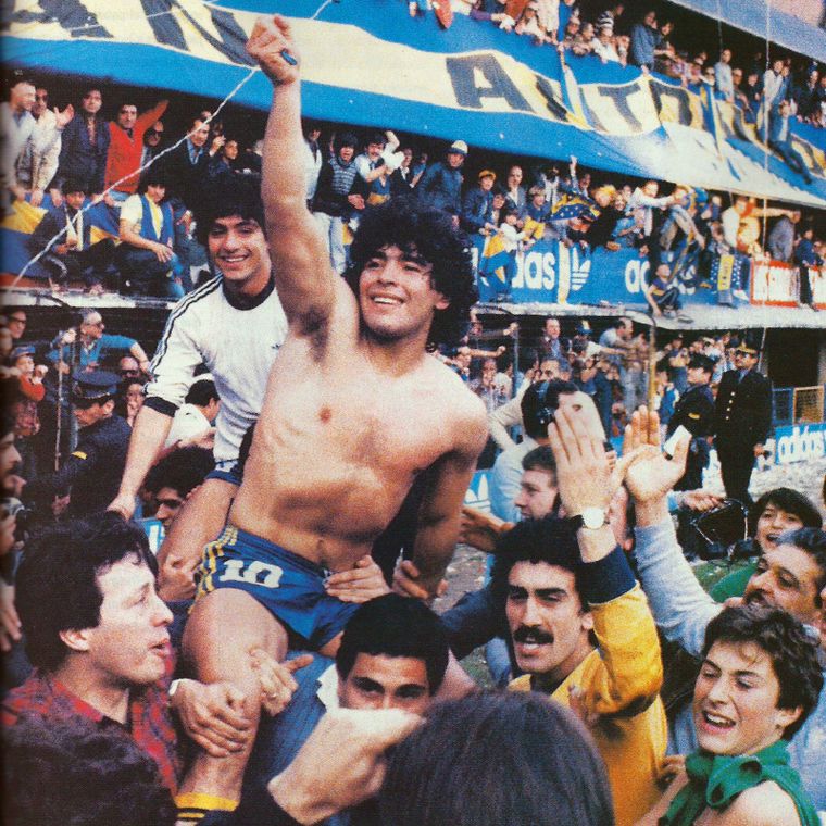 Con apenas 20 años, Maradona hizo historia en Boca Foto: El Gráfico