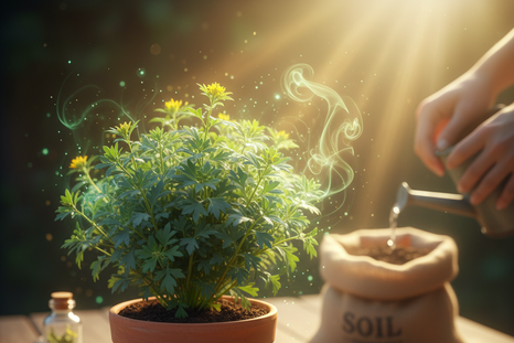 Una planta con energía. Fuente: IA Gemini. Una planta con energía. Fuente: IA Gemini.