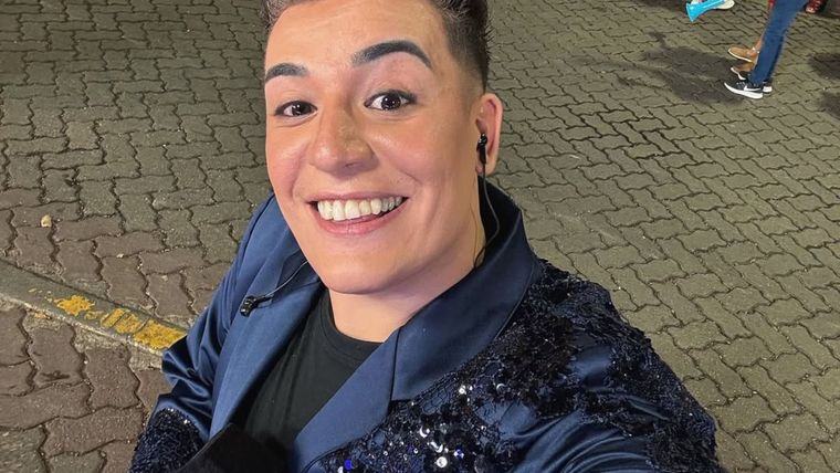 Chory siendo parte de Vendimia. Chory siendo parte de Vendimia.