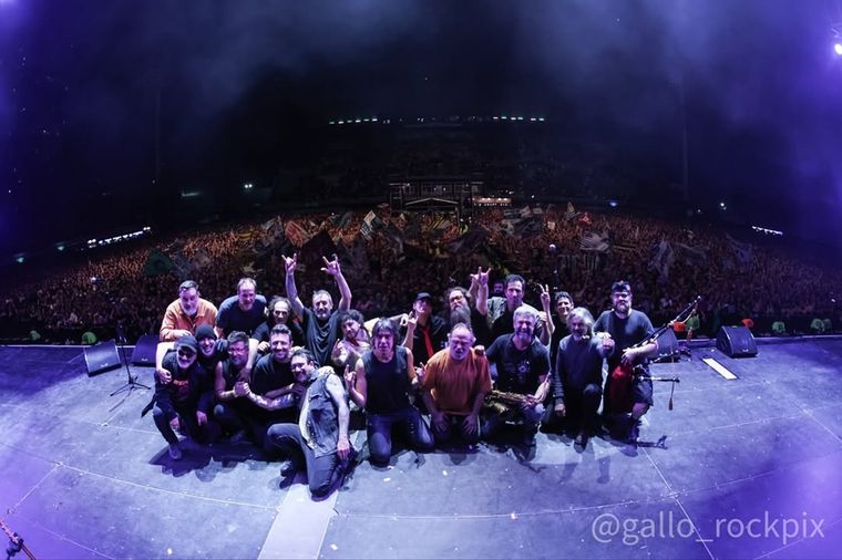 La Vela Puerca celebró sus 30 años en Ferro.&nbsp;