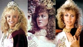 El cabello de las reinas vendimiales en los años 80. El cabello de las reinas vendimiales en los años 80.