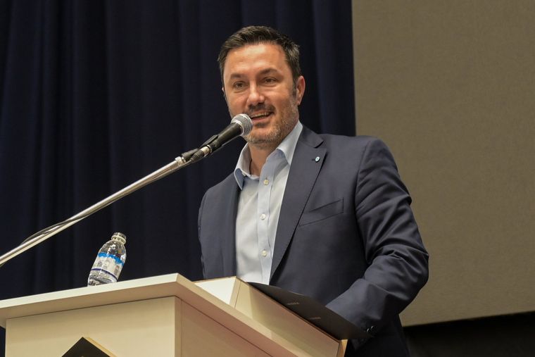 Luis Petri durante su discurso. Luis Petri durante su discurso. 