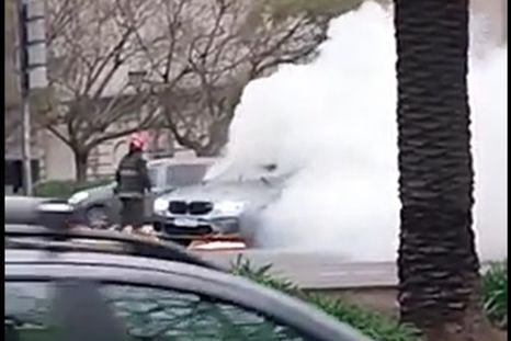 El impresionante incendio en la 9 de julio