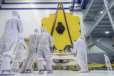 Simplemente sorprendente: el espejo del telescopio James Webb está hecho de berilio bañado en oro Foto: NASA