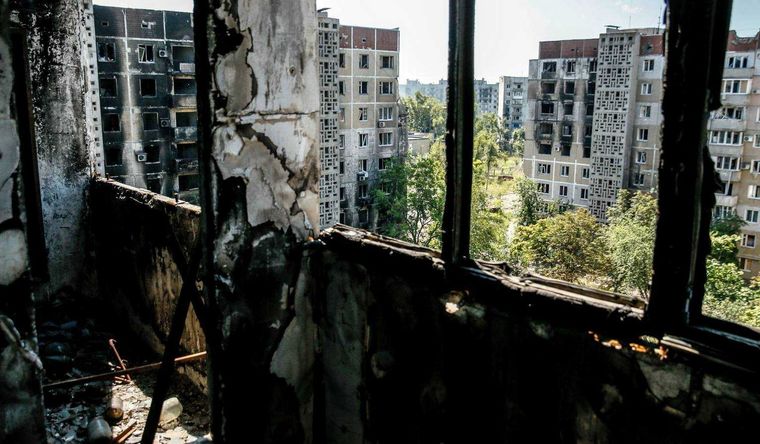 bombardeo ruso Continúan los bombardeos de Rusia en suelo de Ucrania. Foto: Efe.