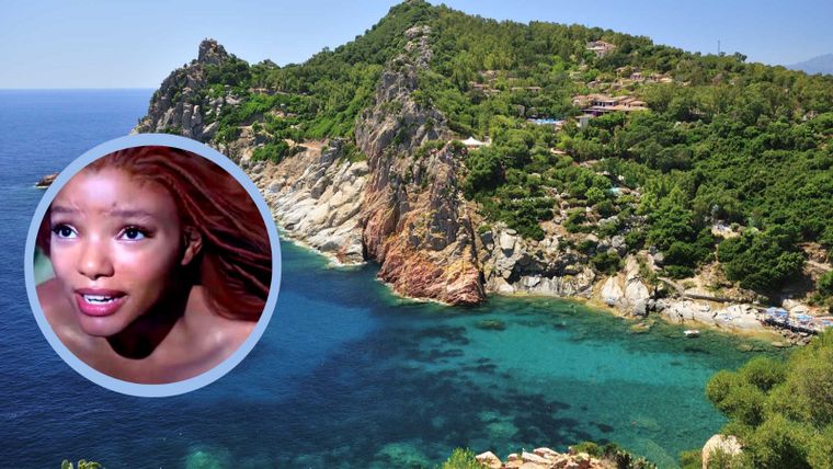 La Sirenita fue grabada en una hermosa isla de Italia