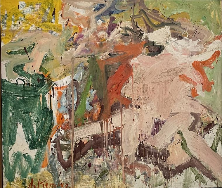 Willem de Kooning, “Dos figuras en un paisaje”, 1967