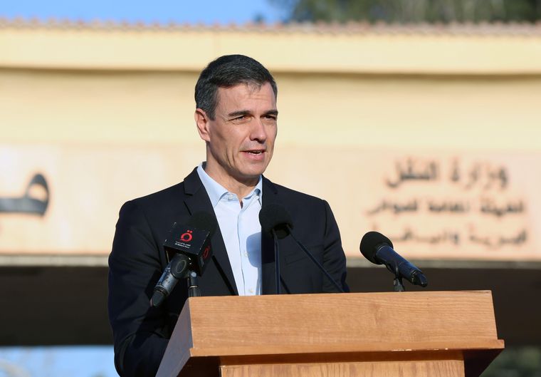 Pedro Sánchez visitó la frontera entre Egipto y Gaza en noviembre de 2023, donde pidió a Israel y Hamás un alto el fuego humanitario.