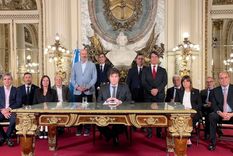 La mayoría de los argentinos tiene preocupación por la situación económica de la Argentina. Foto: Oficina del presidente Javier Milei