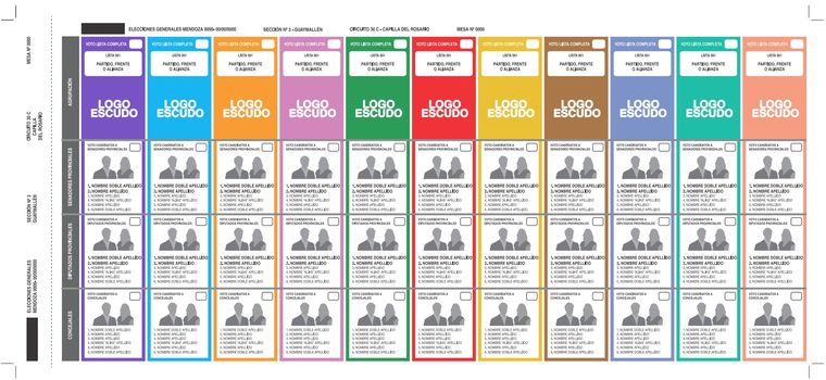 En Mendoza se votará con dos urnas y dos boletas distintas. En Mendoza se votará con dos urnas y dos boletas distintas.