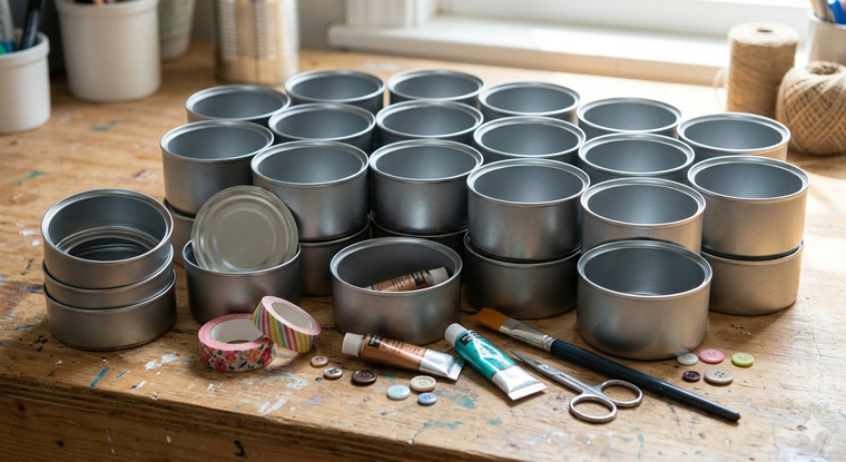 Cómo reciclar y ahorrar dinero en casa usando latas. Foto: Gemini IA