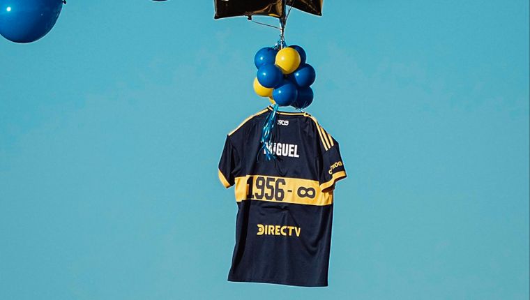 La camiseta en homenaje a Russo fue hallada en Cañada Nieto, Uruguay.