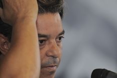 El jugador se refirió al día a día con el DT del Millonario. Foto: Télam