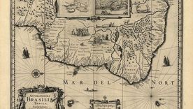 Mapa de Brasil que muestra los buques insignia en 1630. Foto: BIBLIOTECA DEL CONGRESO DE EE.UU.