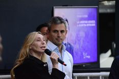 Karina Milei y Martín Menem en el Hotel Libertador.