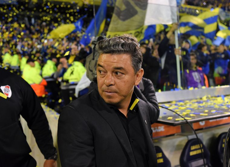Gallardo habló sobre el arbitraje tras la caída de River en Arroyito.