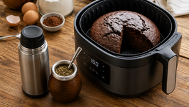 Las recetas de cocina más rápidas para hacer un bizcocho de chocolate con chips en air fryer Las recetas de cocina más rápidas para hacer un bizcocho de chocolate con chips en air fryer
