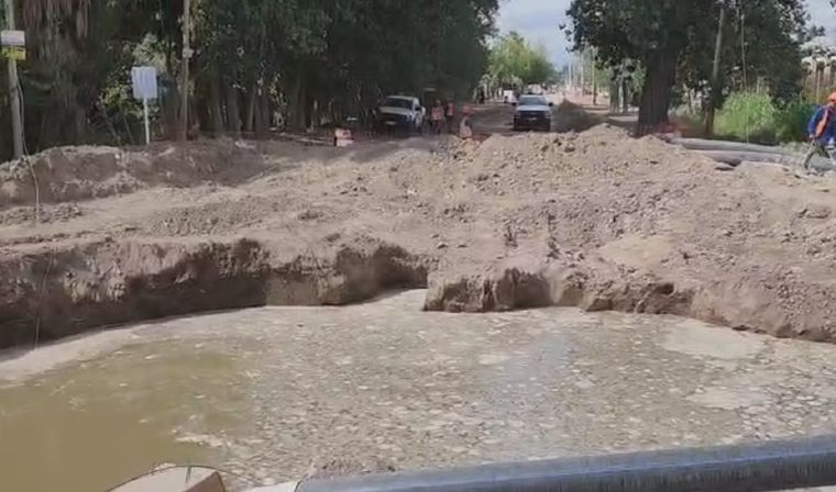Socavón en Guaymallén Socavón en Guaymallén