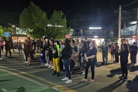 La marcha tuvo lugar este miércoles por la noche en Luján. La marcha tuvo lugar este miércoles por la noche en Luján.