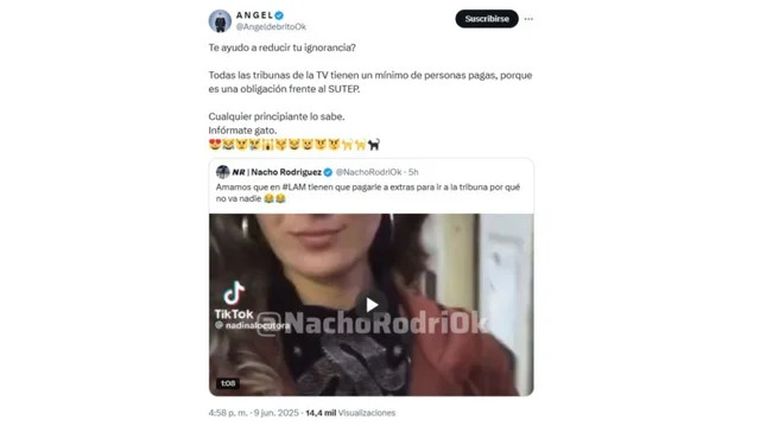 El conductor de canal Am&eacute;rica sali&oacute; al cruce tras instalarse la pol&eacute;mica sobre la tribuna de su programa de chimentos.