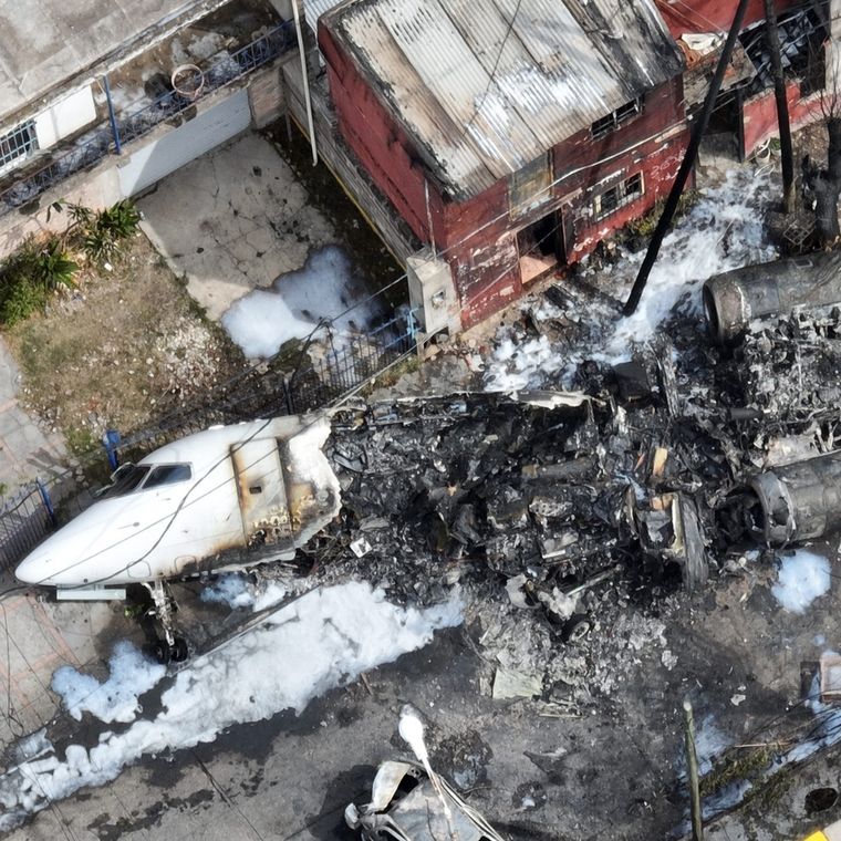 El Challenger 300 se despistó cuando aterrizaba en el aeropuerto de San Fernando Foto: X