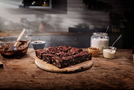 Brownie vegano clásico. Foto: Lurpak - urpak.com