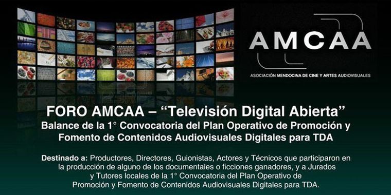 El afiche del foro promocionado por el AMCAA Foto: AMCAA