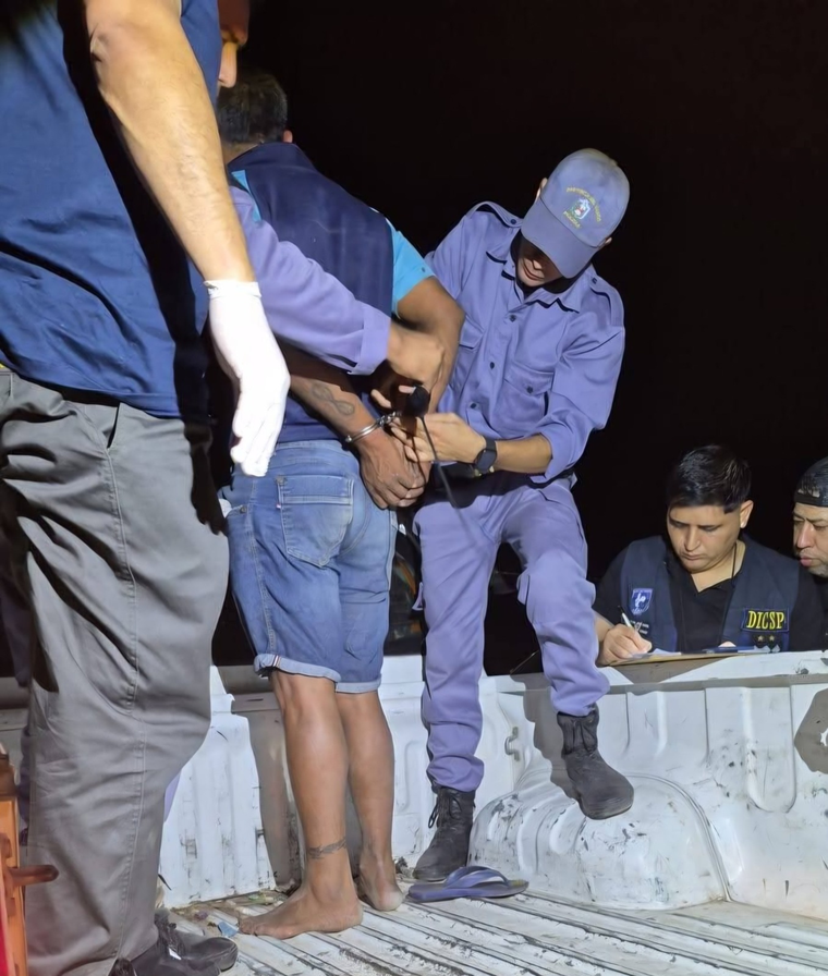 Momento de la captura de David Ojeda. Momento de la captura de David Ojeda.