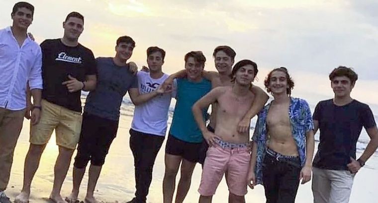 El grupo de rugbiers que asesinó a Fernando.&nbsp;