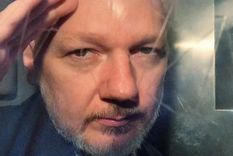 Assange en 2021 cuando estuvo cerca de ser extraditado a Estados Unidos. Foto: GETTY IMAGES