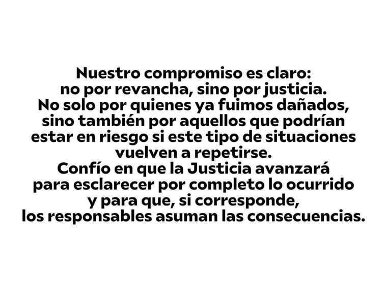 Palabras de Florencia Peña pidiendo Justicia. Palabras de Florencia Peña pidiendo Justicia.
