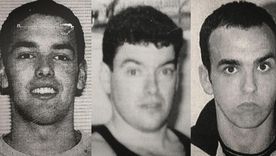 (De izquierda a derecha) Daniel Kinahan, Christopher Kinahan padre y Christopher Kinahan hijo