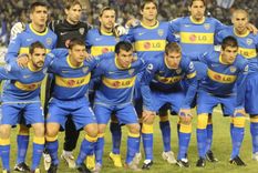 Jesús Méndez con la camiseta de Boca.