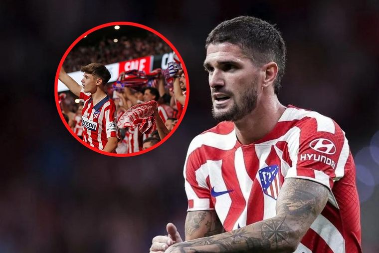 Los hinchas del Atlético silbaron a De Paul.