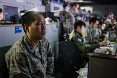 El centro de operaciones aéreas de Corea, donde las fuerzas militares surcoreanas y estadounidenses trabajan juntas para defenderse de un posible ataque norcoreano