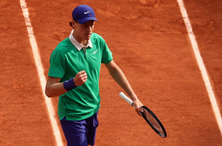 Jannik Sinner durante la final de Roland Garros Jannik Sinner durante la final de Roland Garros