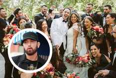 Eminem vivió un bello momento familiar con el casamiento de su hermosa hija mayor, pero se las arregló para no salir en las fotos.