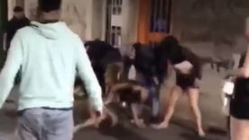 El hecho ocurrió a la salida del boliche Sara en la avenida Pellegrini y Maipú. Foto: Captura de pantalla