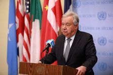 El secretario general António Guterres. El Consejo de Seguridad de la ONU se reunirá este lunes.