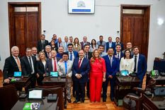 Ricardo Quintela abrió las sesiones ordinarias de su provincia con un fuerte discurso contra el Gobierno nacional Foto: X @QuintelaRicardo Ricardo Quintela abrió las sesiones ordinarias de su provincia con un fuerte discurso contra el Gobierno nacional Foto: X @QuintelaRicardo