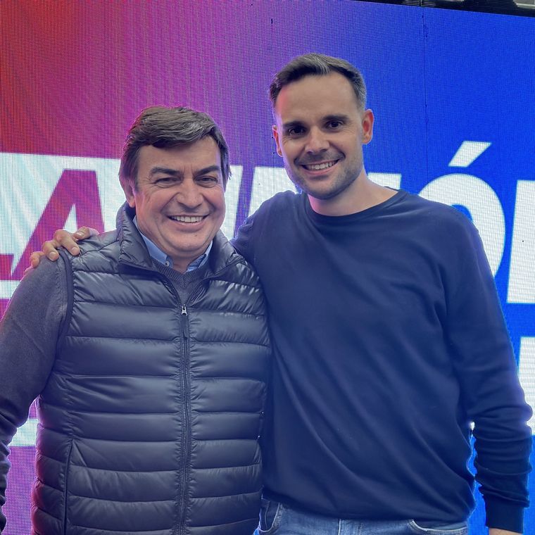 Gabriel Pradines junto a Omar de Marchi. Foto: Twitter @GabrielPradines