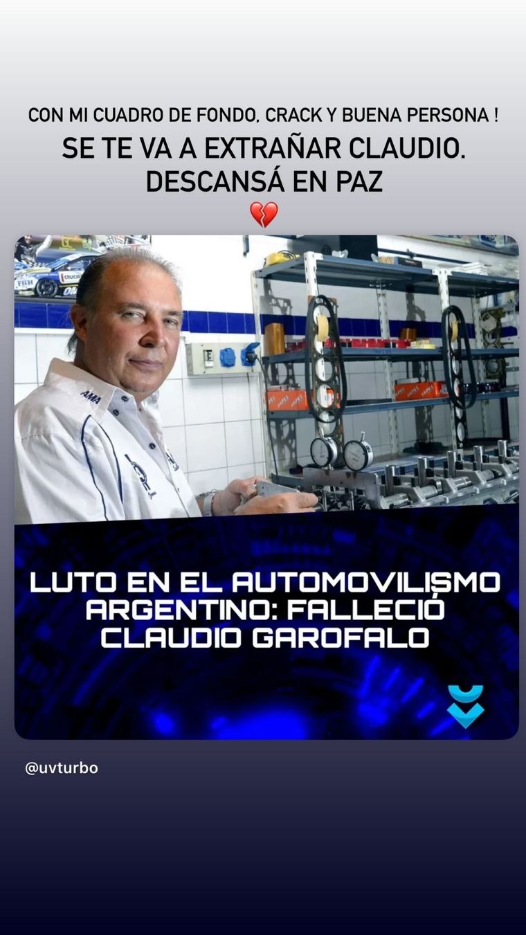 El mensaje de Julián Santero por la muerte de Claudio Garófalo. El mensaje de Julián Santero por la muerte de Claudio Garófalo.