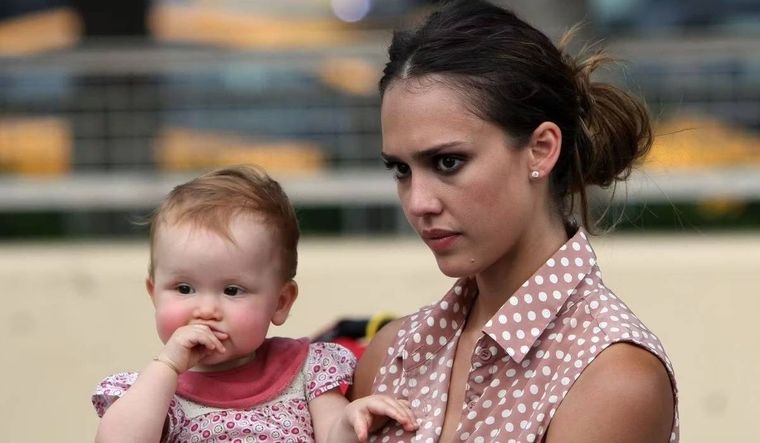 Jessica Alba dio a luz a Heaven, su segunda hija, en 2011.